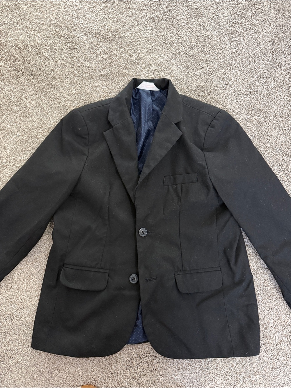 Boys Cat and Jack Classic Black Two-Button Blazer